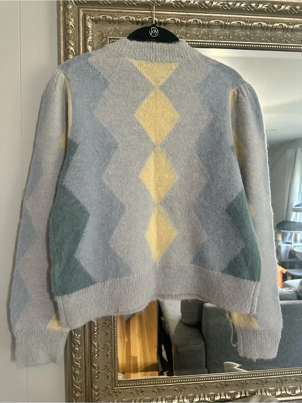 J.Crew diamond-checked cropped crewneck sweater